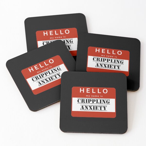 Item preview, Hello my name is crippling anxiety anxious design designed and sold by Captain-Jackson.