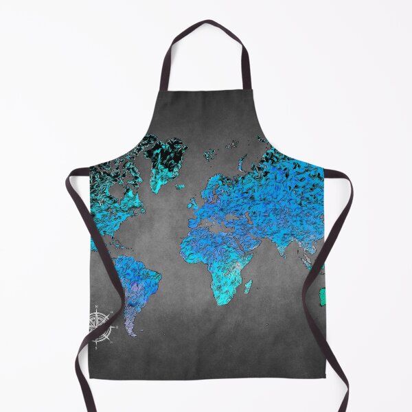 Item preview, world map art blue #map #worldmap designed and sold by JBJart.