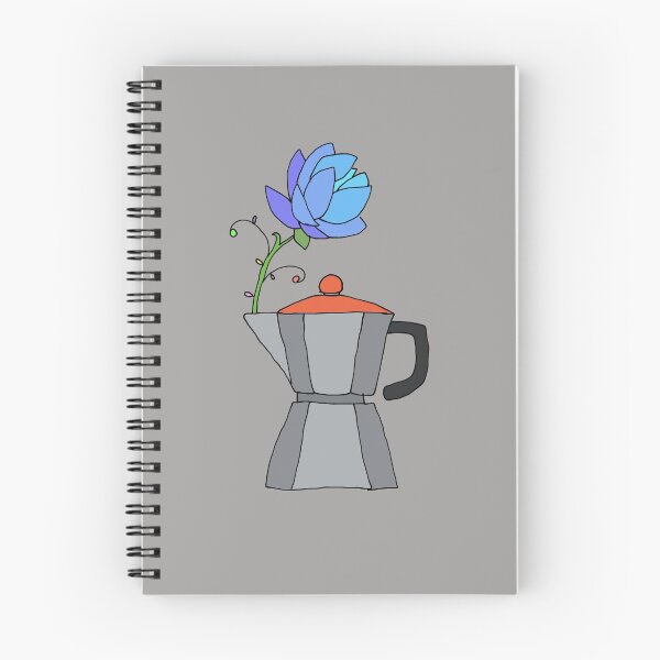 Item preview, Moka Pot And Big Blue Flower designed and sold by Chubuter.