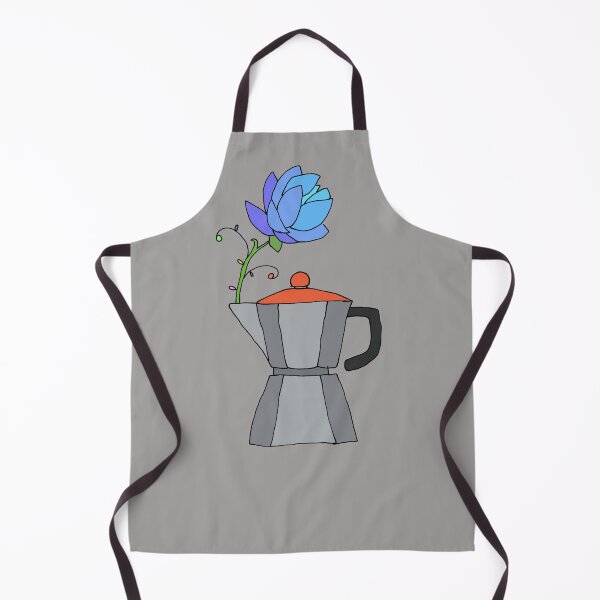 Item preview, Moka Pot And Big Blue Flower designed and sold by Chubuter.