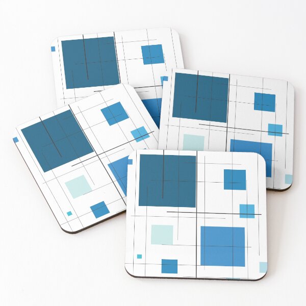 Item preview, Modern Squares Blue designed and sold by MIDdesigns.