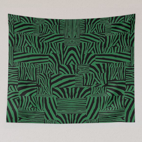 Item preview, Black and Green Zebra designed and sold by cherylorraine.