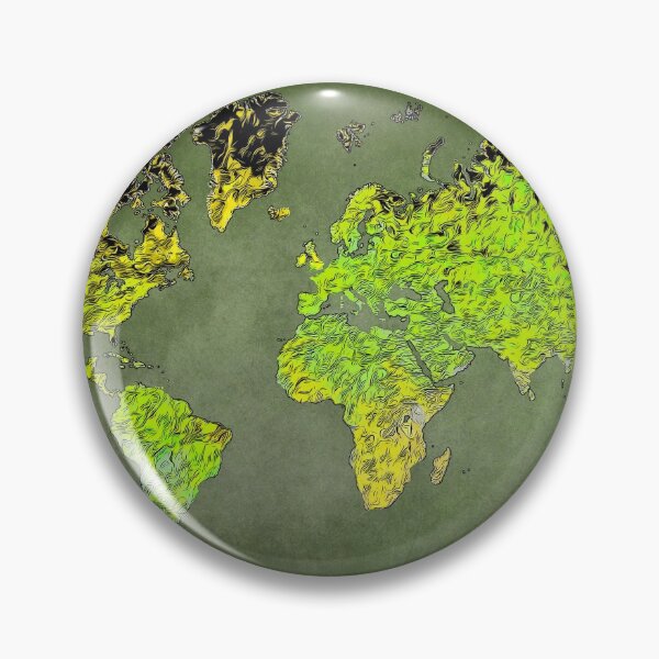 Artikelvorschau, Weltkartenkunst grün #map #worldmap entworfen und verkauft von JBJart.