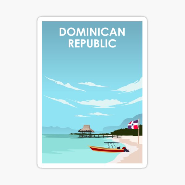 Item preview, Dominican Republic Travel Poster designed and sold by Stadify.