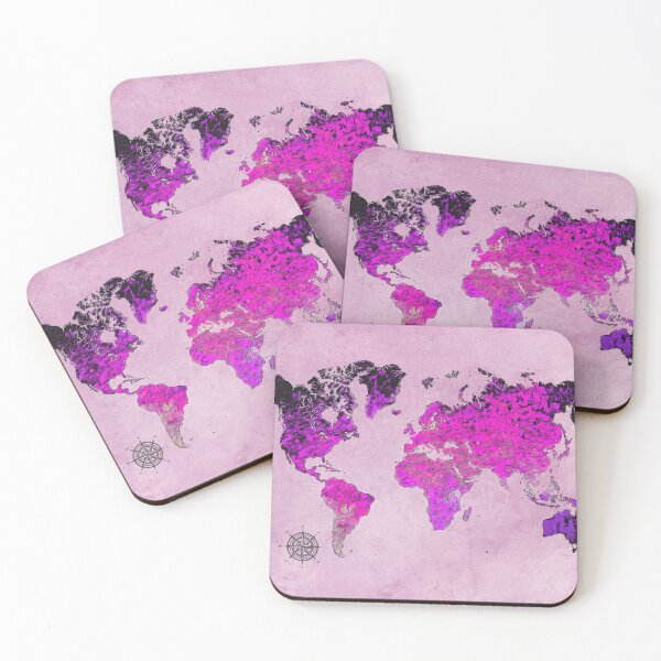 Item preview, world map art purple #map #worldmap designed and sold by JBJart.