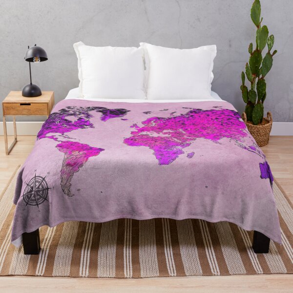 Item preview, world map art purple #map #worldmap designed and sold by JBJart.