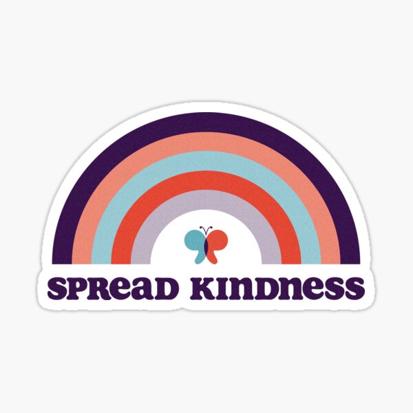 Spread Kindness Stickers l Kindness Stickers l Rainbow Stickers l Pastel  Stickers l Bright Stickers l Teacher Sticker l Motivational Sticker