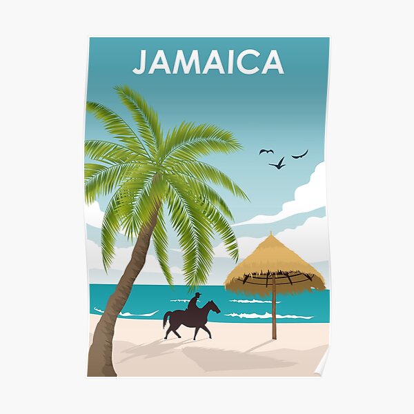 "Jamaica Travel Poster" Poster for Sale by jornvanhezik Redbubble