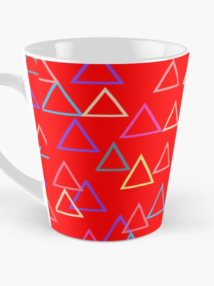 Thumbnail 3 of 4, Coffee Mug, Colorful Triangles designed and sold by RioCariocaClub.