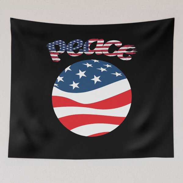 Item preview, Peace-Loving American Flag Globe designed and sold by Michael Pilinski.