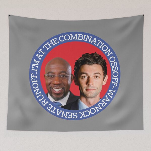 Item preview, Combination Ossoff-Warnock Senate Runoff designed and sold by GrellenDraws.
