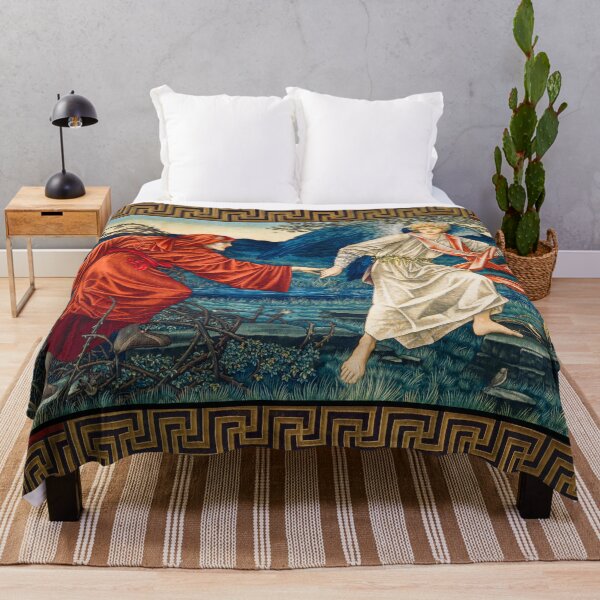 Item preview, Love leading the Pilgrim ,Allegorical Art Nouveau Tapestry designed and sold by BulganLumini.