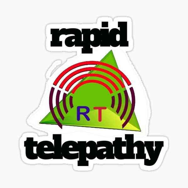 Rapid Telepathy-black. Sticker