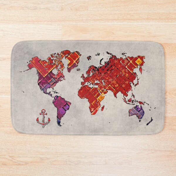 Item preview, world map art cartoon #map #worldmap designed and sold by JBJart.