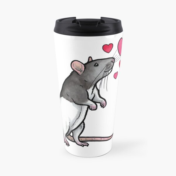 Hooded rat love (topear) Travel Coffee Mug