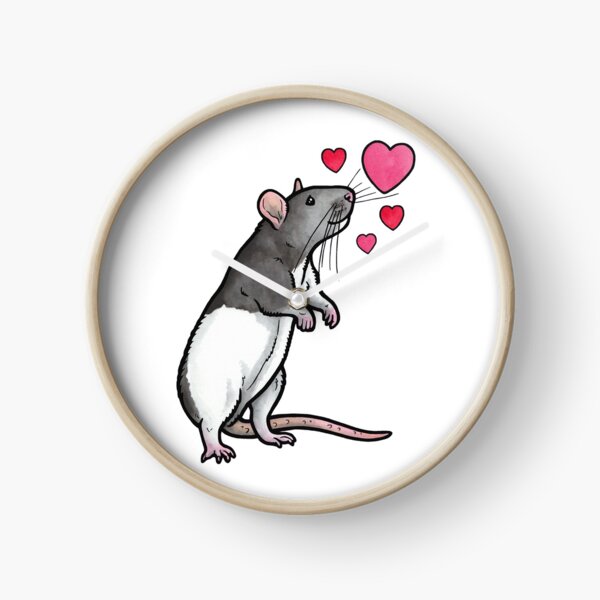 Item preview, Hooded rat love (topear) designed and sold by animalartbyjess.