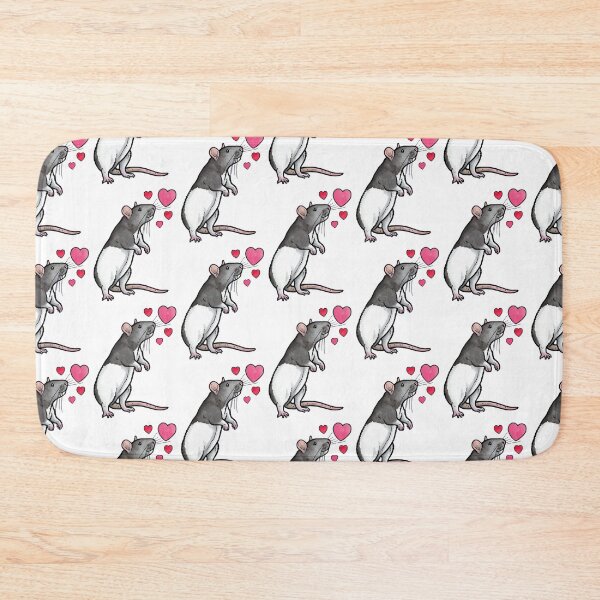 Item preview, Hooded rat love (topear) designed and sold by animalartbyjess.