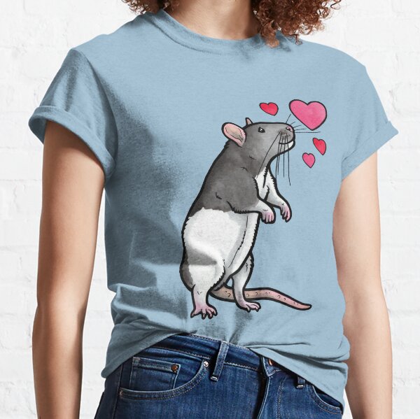 Rat Shirt Women Rat Lover Gift Cute Rat T-shirt Pet Lover 