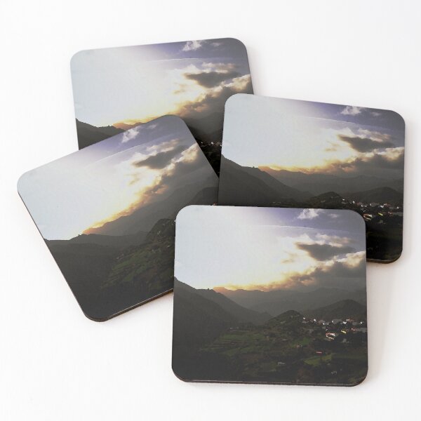 Item preview, Sunset in the mountains, painting like scene designed and sold by GoodVibesOcean.