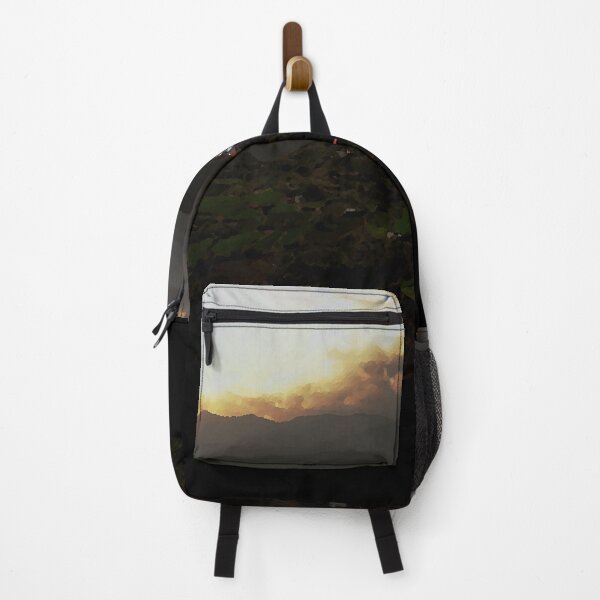 Item preview, Sunset in the mountains, painting like scene designed and sold by GoodVibesOcean.