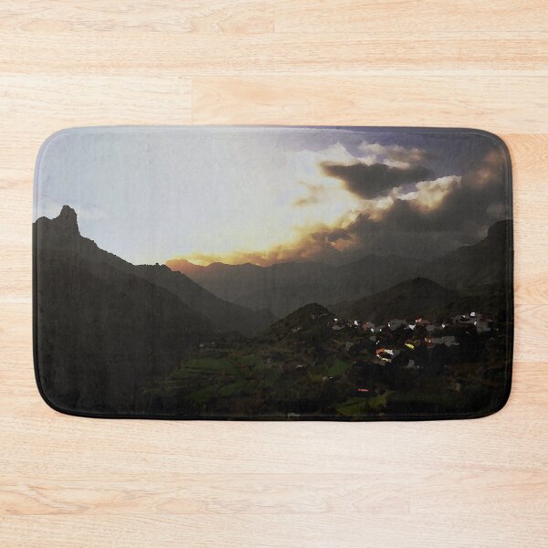 Item preview, Sunset in the mountains, painting like scene designed and sold by GoodVibesOcean.