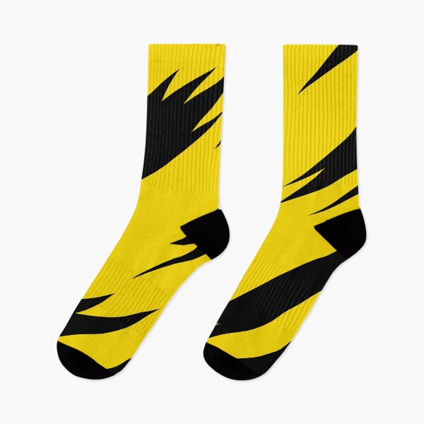 Item preview, Random lightning thunder backdrop seamless pattern on yellow designed and sold by mashmosh.