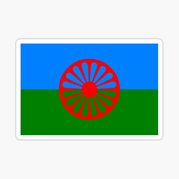 Flag of the Romani people Sticker