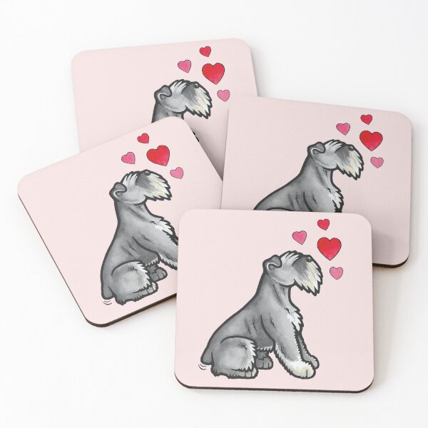 Item preview, Mini Schnauzer love designed and sold by animalartbyjess.