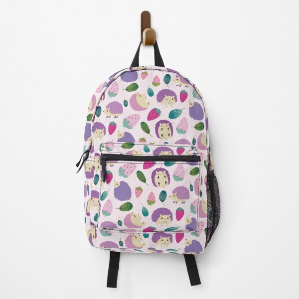 Item preview, Hedgehogs - Cute Purple and Pink Cartoon Animal Pattern designed and sold by TheRainbowRoom.