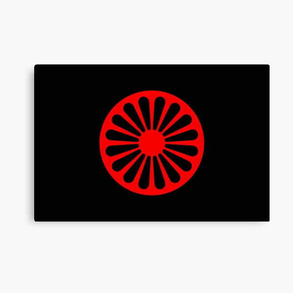 Romani anarchist flag Canvas Print