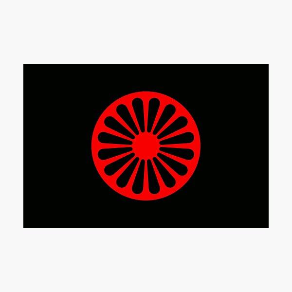 Romani anarchist flag Photographic Print