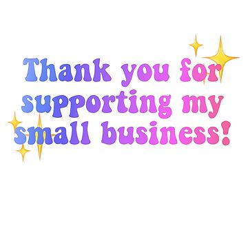 Artwork thumbnail, Small business thank you packaging sticker by freya kelly