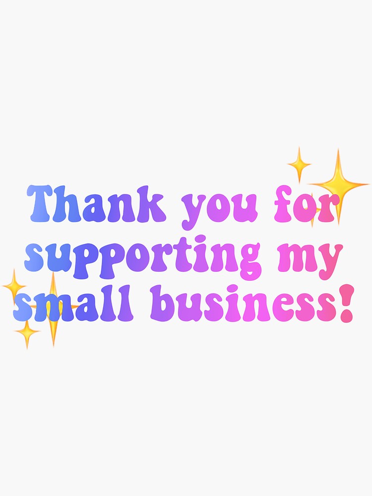 Thumbnail 3 of 3, Sticker, Small business thank you packaging sticker designed and sold by freggy13.