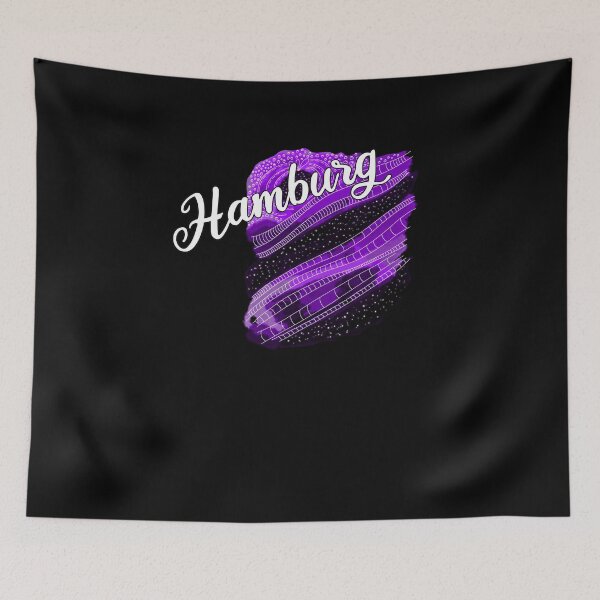 Item preview, Galaxy Lettering Watercolor Hamburg Purple designed and sold by AOCreativeProd.