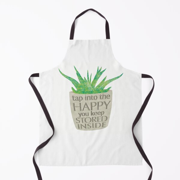 Item preview, Succulent Happy Storage | Lime Green Aloe Plant | Inspirational Quote  designed and sold by cherdoodles.