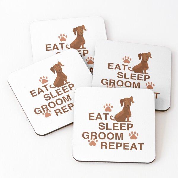Item preview, Dog Grooming Eat Sleep Groom Repeat designed and sold by ComedyQuotes.