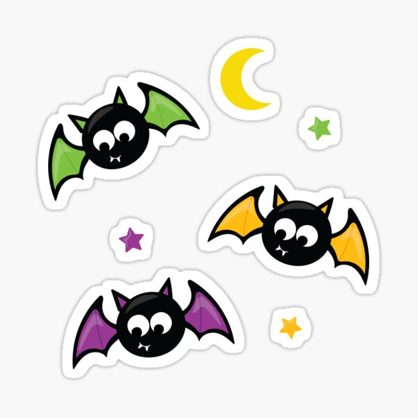 A Batty Halloween Sticker
