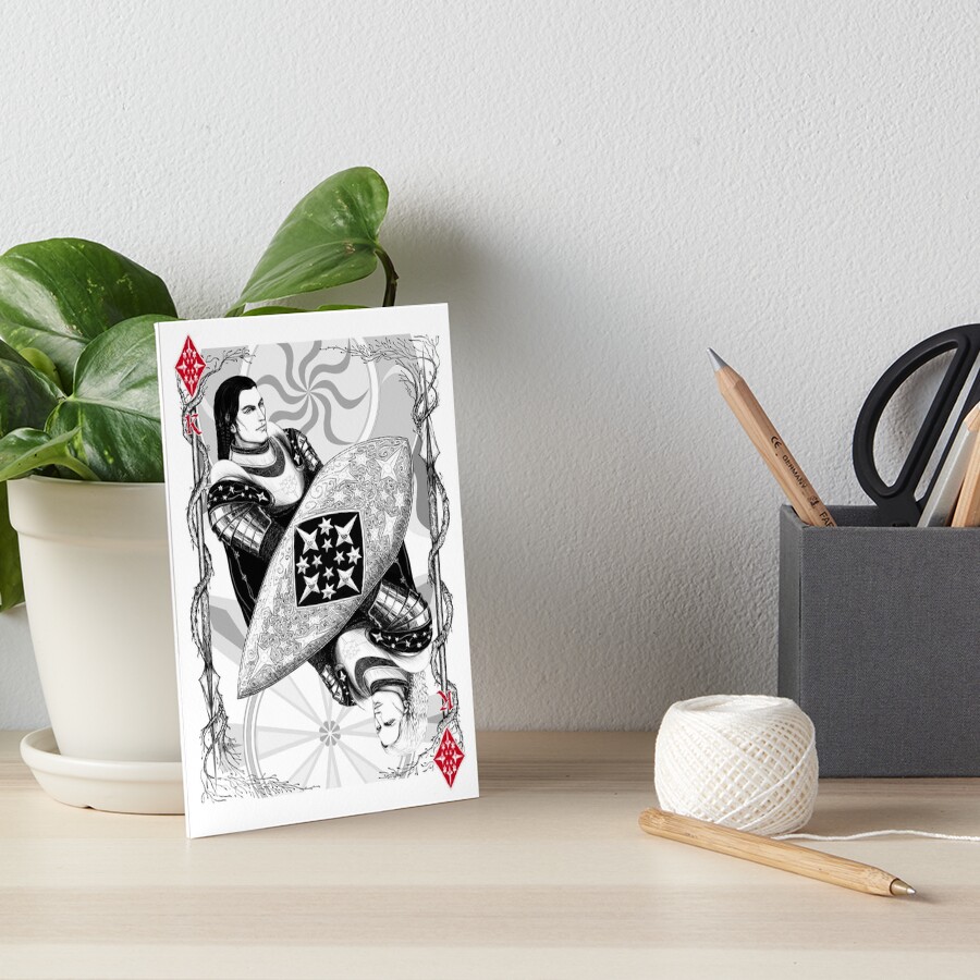 King of Diamonds Art Board Print