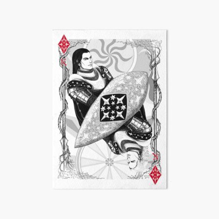 King of Diamonds Art Board Print