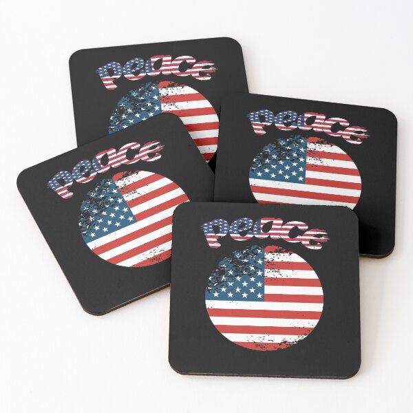 Item preview, 'Peace' in Grunge American Flag Colors designed and sold by Michael Pilinski.