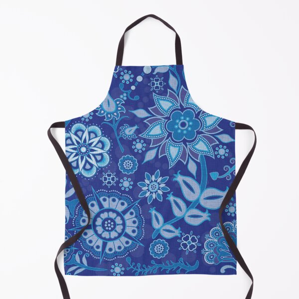 Item preview, Indigo Floral on Indigo designed and sold by Kathleen Dupree.