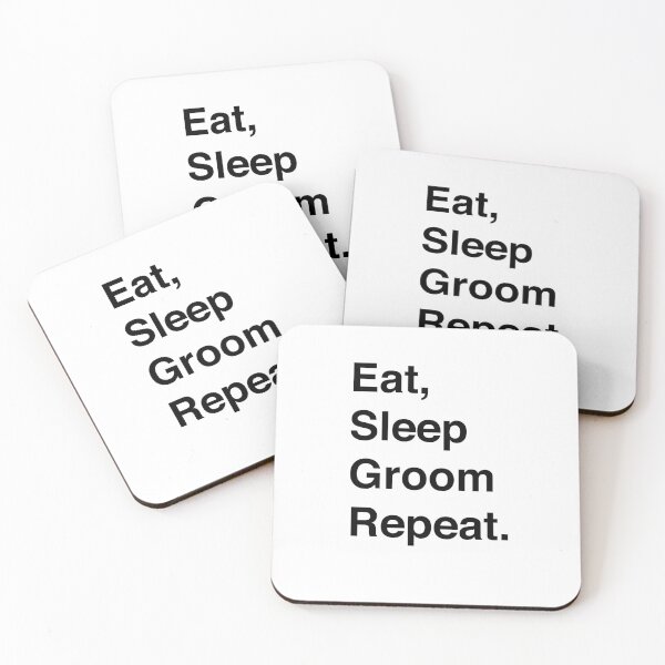 Item preview, Dog Grooming Eat Sleep Groom Repeat designed and sold by ComedyQuotes.
