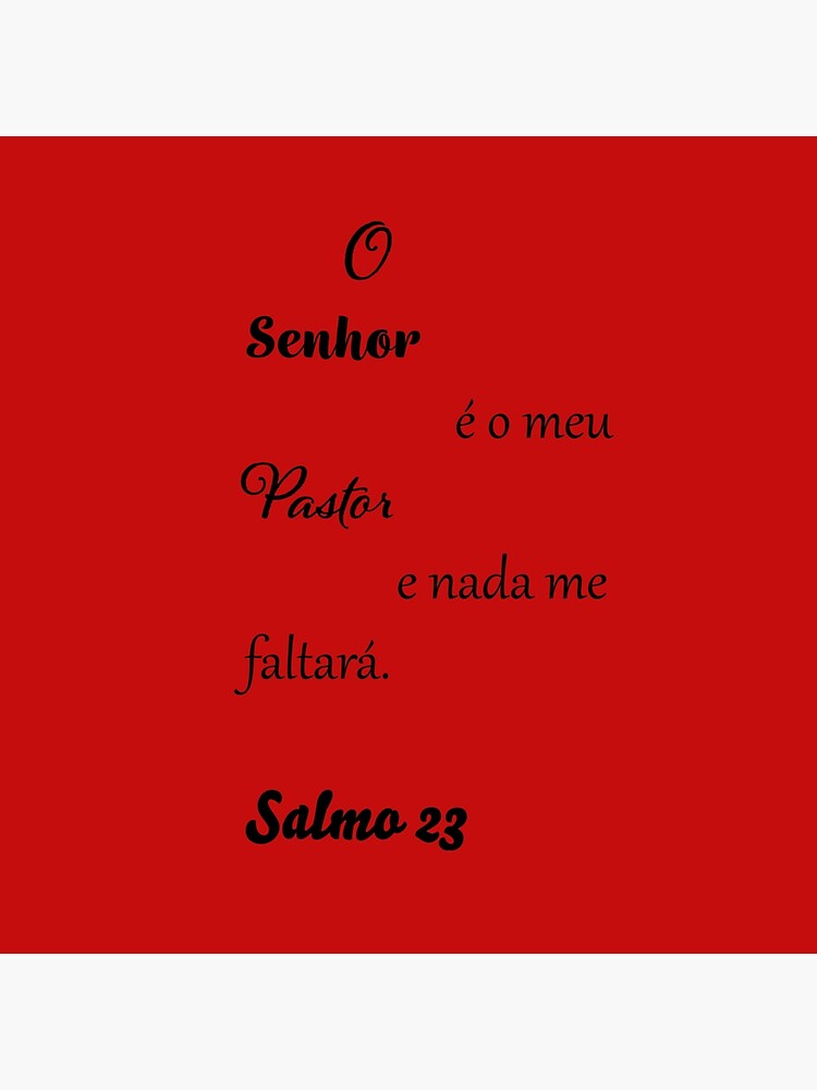 Salmo 23 - O Senhor é o meu Pastor, e nada me faltará Throw Pillow for  Sale by PraalStore