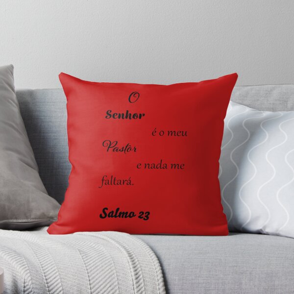 Salmo 23 - O Senhor é o meu Pastor, e nada me faltará Throw Pillow for  Sale by PraalStore