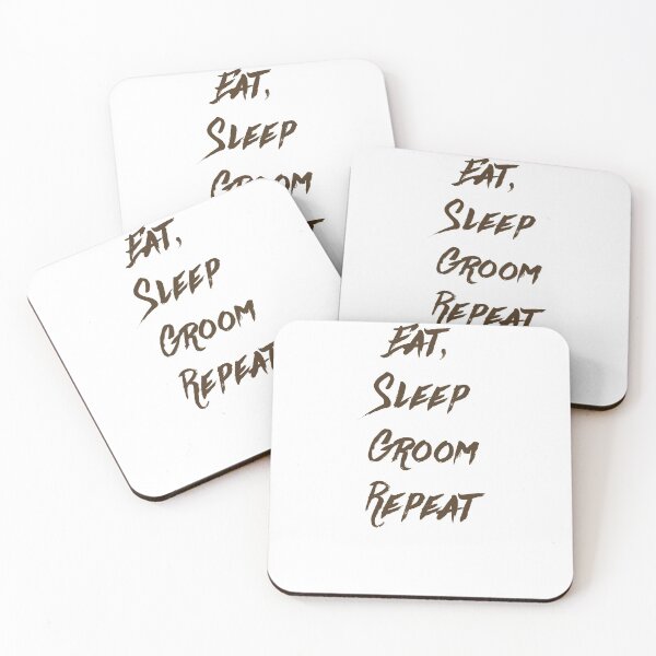 Item preview, Dog Grooming Eat Sleep Groom Repeat designed and sold by ComedyQuotes.