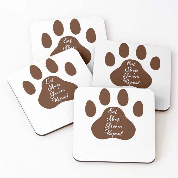 Item preview, Dog Grooming Eat Sleep Groom Repeat designed and sold by ComedyQuotes.