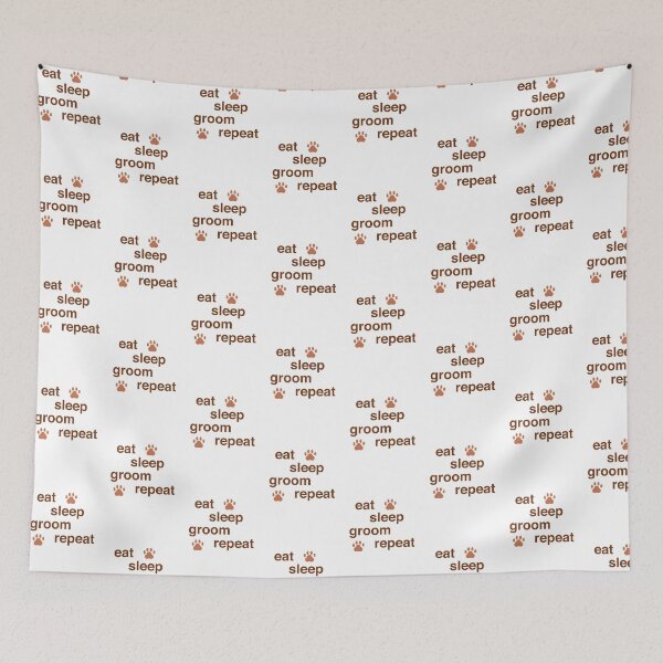 Item preview, Dog Grooming Eat Sleep Groom Repeat designed and sold by ComedyQuotes.