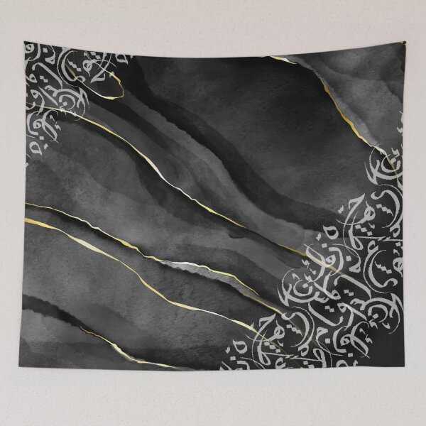 Item preview, Black and gold watercolour stain - Dusk designed and sold by TheOpulent.