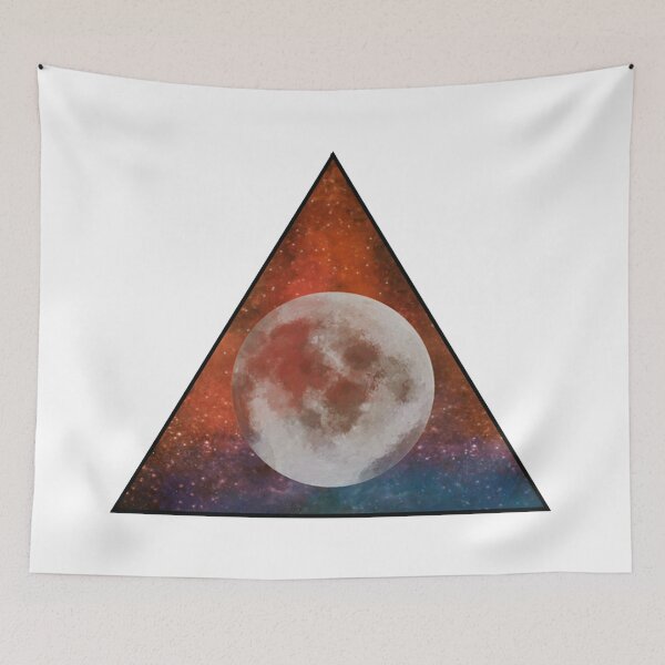 Item preview, Triangle Space Moon designed and sold by fraktonart.