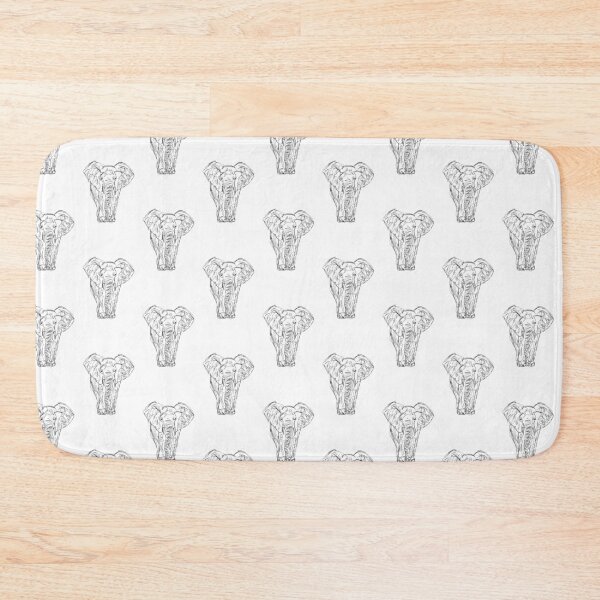 Item preview, Elephant Digitally Drawn Line Art  designed and sold by LockedInJoy.